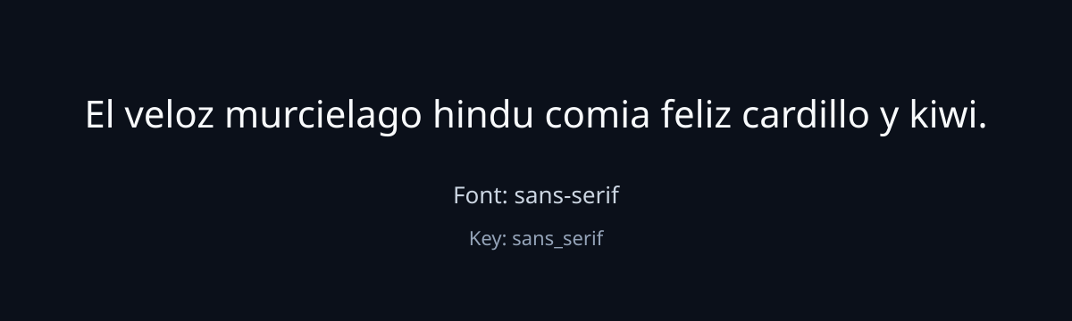 sans-serif sample