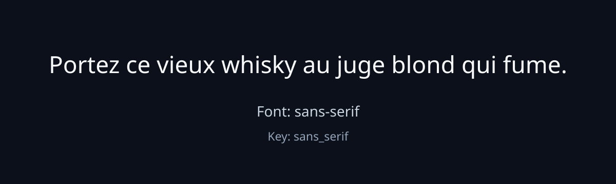 sans-serif sample
