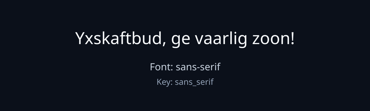 sans-serif sample